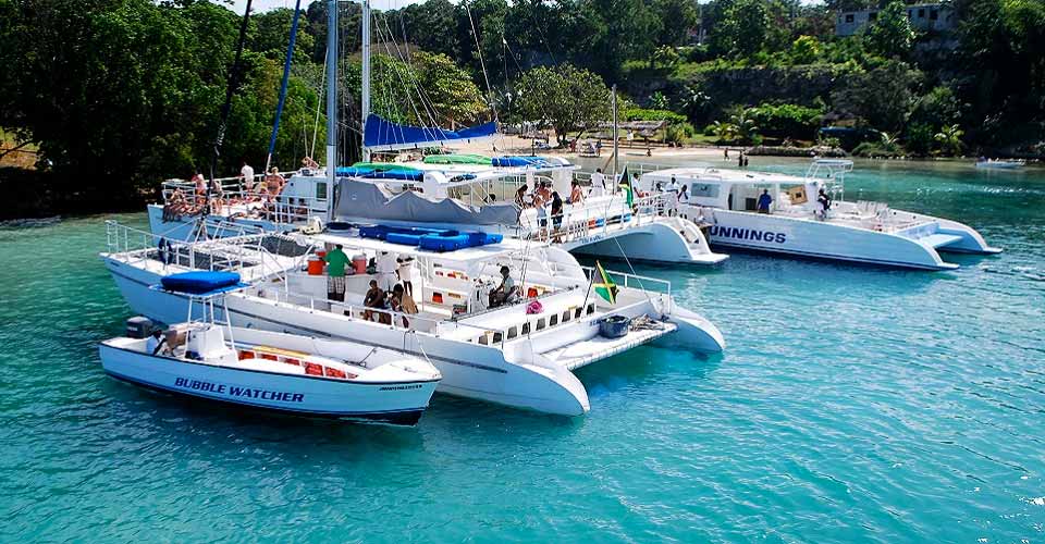 catamaran boat rides in jamaica